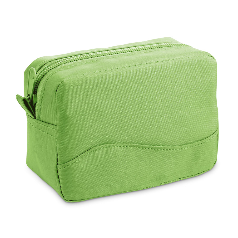 Trousse de voyage publicitaire 1 poche microfibre Vert Clair